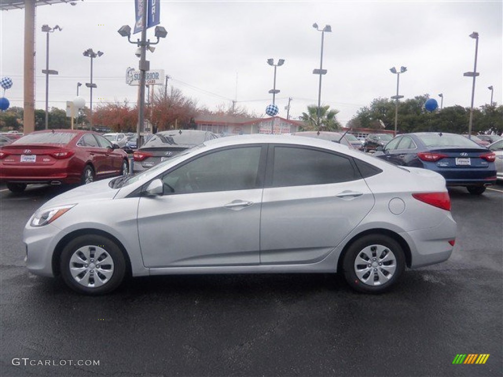 Ironman Silver 2015 Hyundai Accent GLS Exterior Photo #100599341