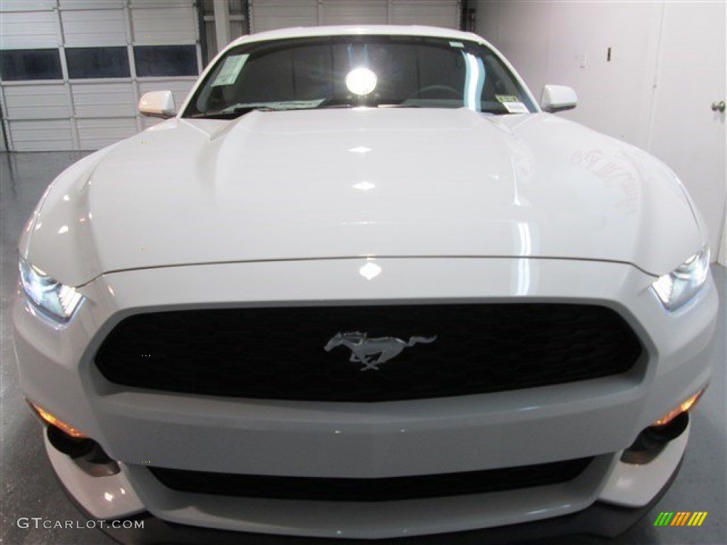 2015 Mustang EcoBoost Coupe - Oxford White / Ebony photo #2