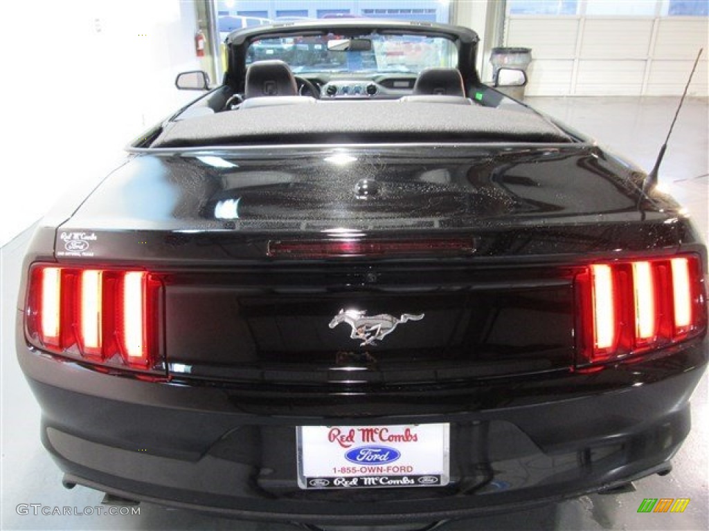 2015 Mustang EcoBoost Premium Convertible - Black / Ebony photo #5