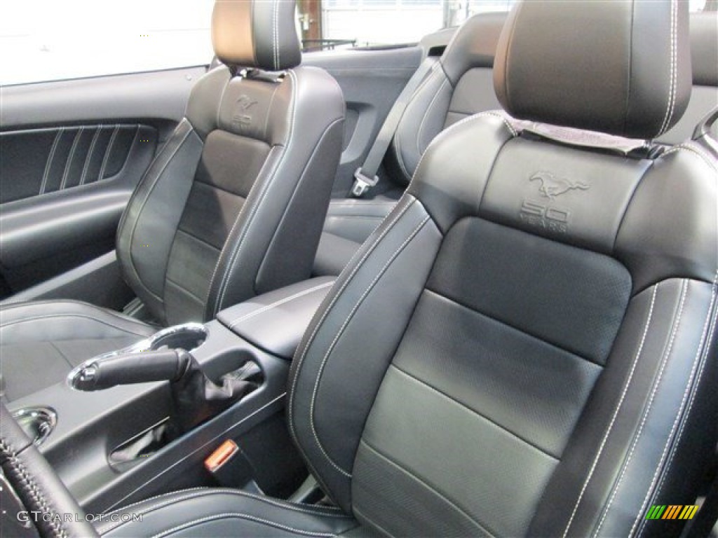 2015 Ford Mustang GT Premium Convertible Front Seat Photo #100600460