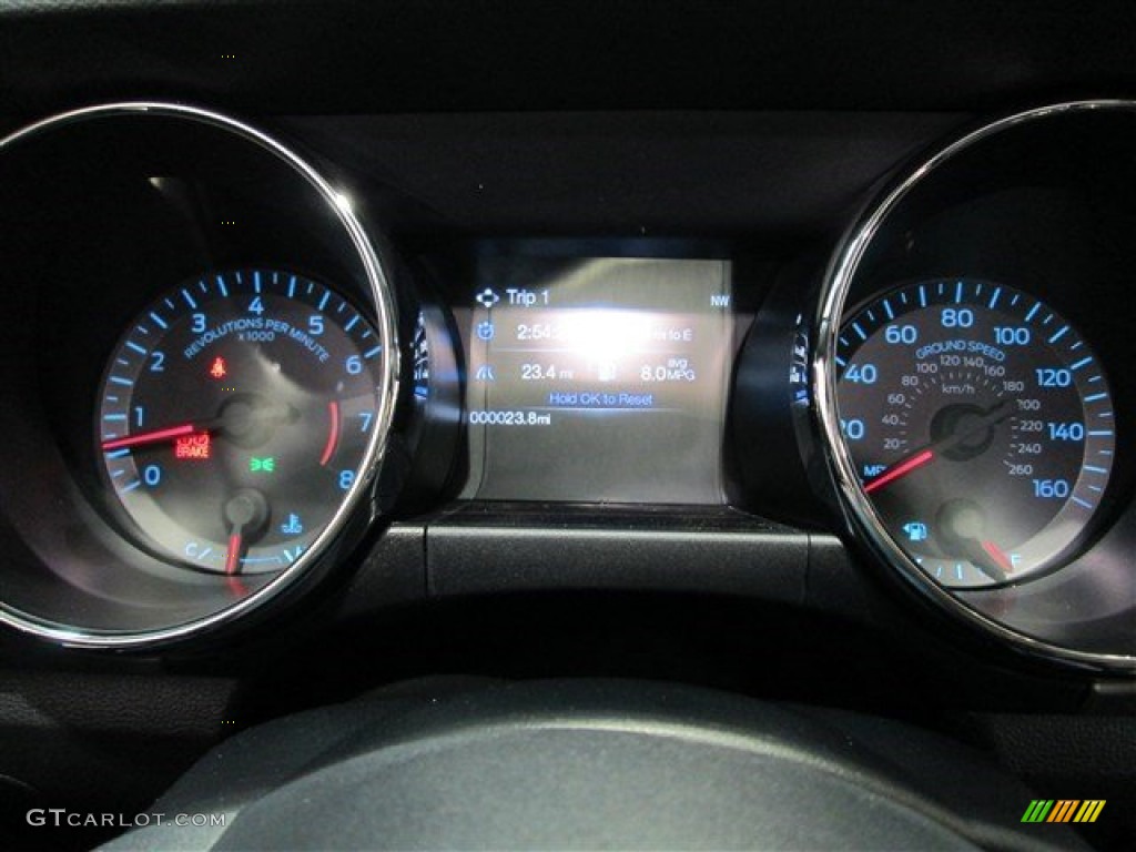 2015 Ford Mustang GT Premium Convertible Gauges Photo #100600634