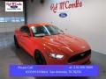 2015 Competition Orange Ford Mustang EcoBoost Premium Coupe  photo #1