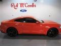 2015 Competition Orange Ford Mustang EcoBoost Premium Coupe  photo #6