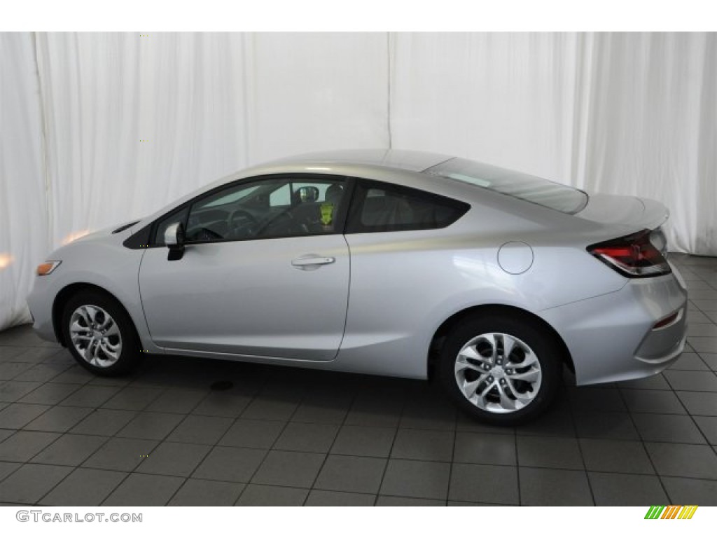 2015 Civic LX Coupe - Alabaster Silver Metallic / Gray photo #7