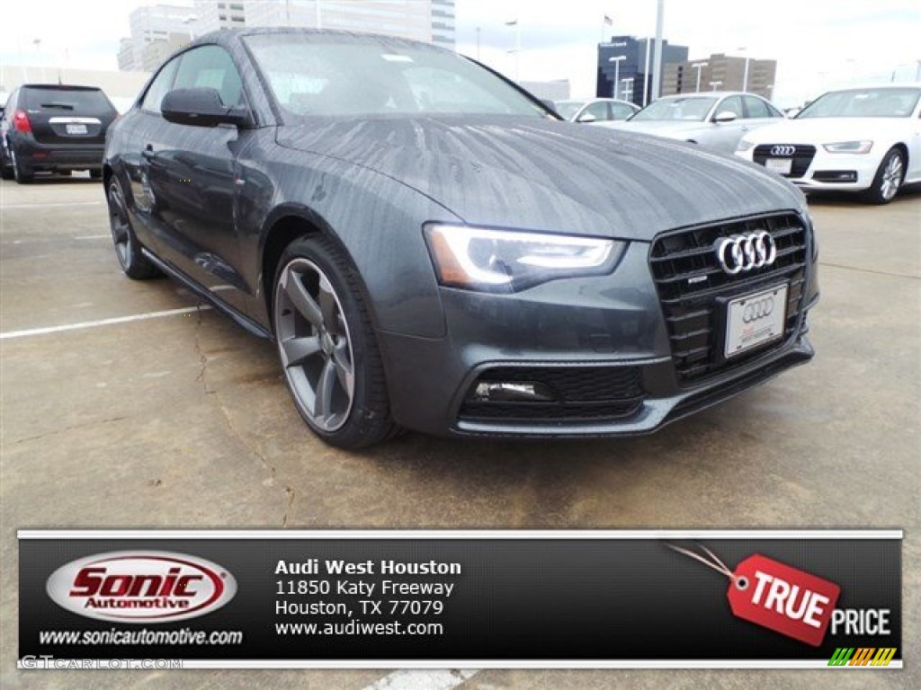 2015 A5 Premium Plus quattro Coupe - Daytona Gray Pearl / Black photo #1