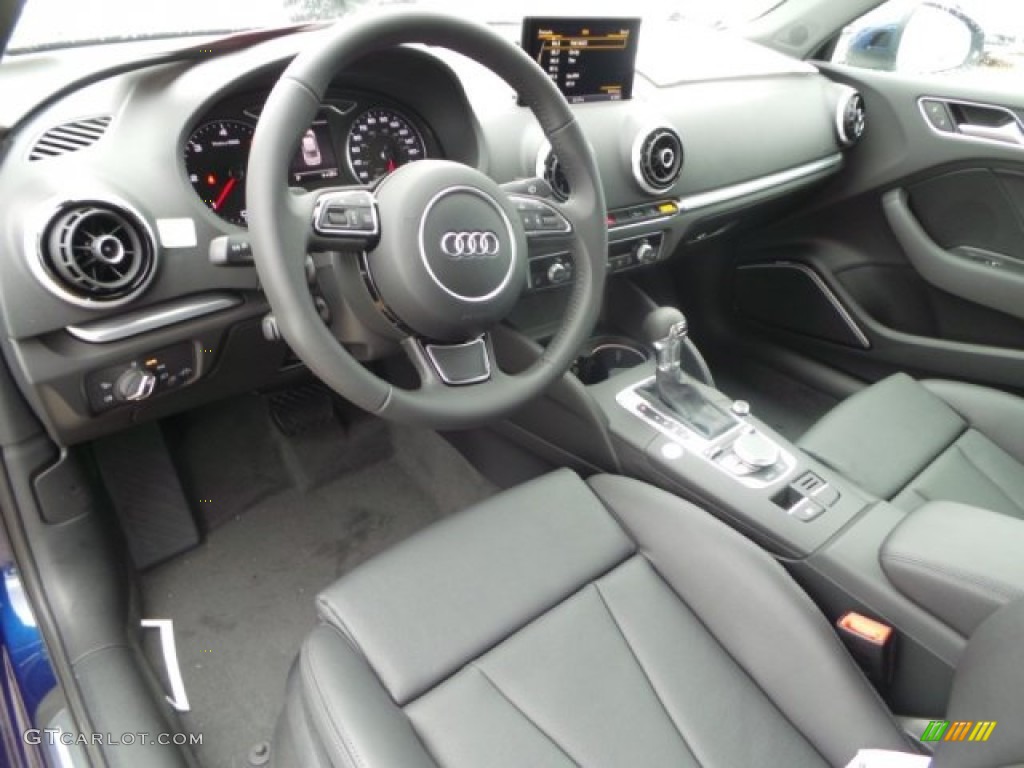 Black Interior 2015 Audi A3 2.0 TDI Premium Photo #100603295