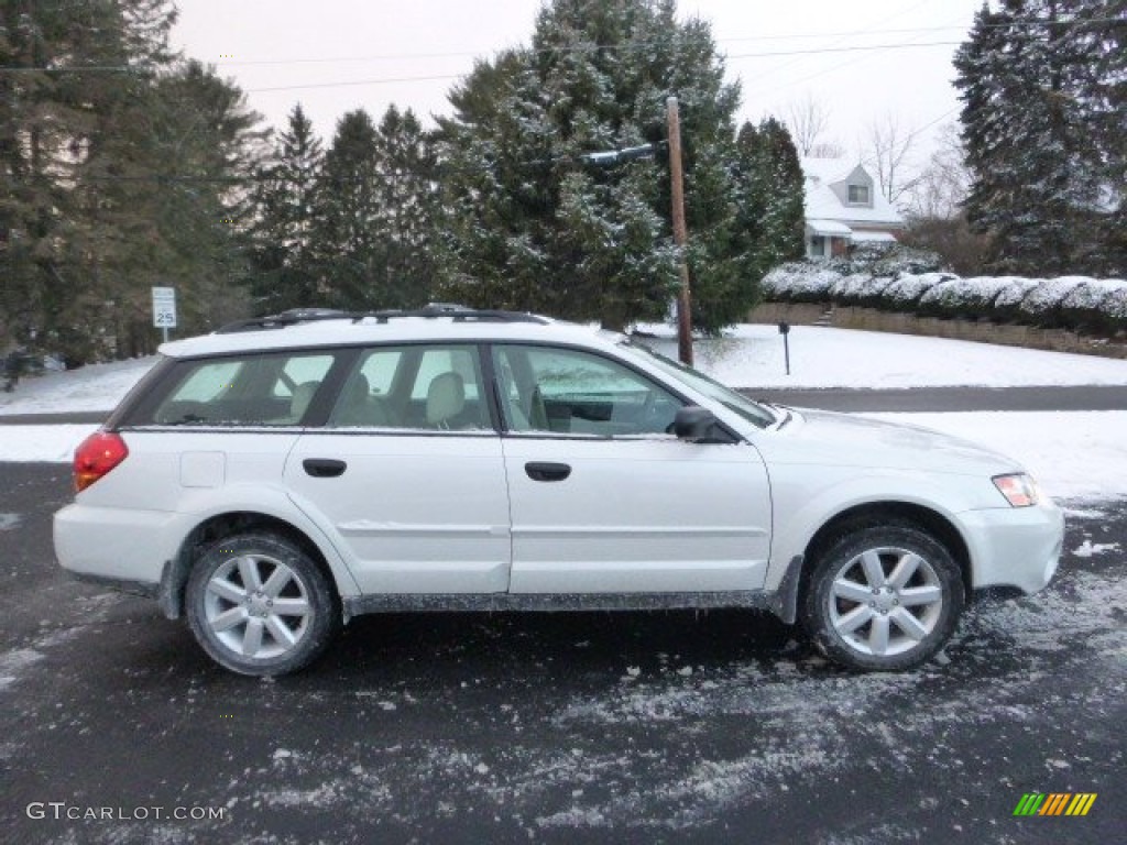 Satin White Pearl 2006 Subaru Outback 2.5i Wagon Exterior Photo #100613583