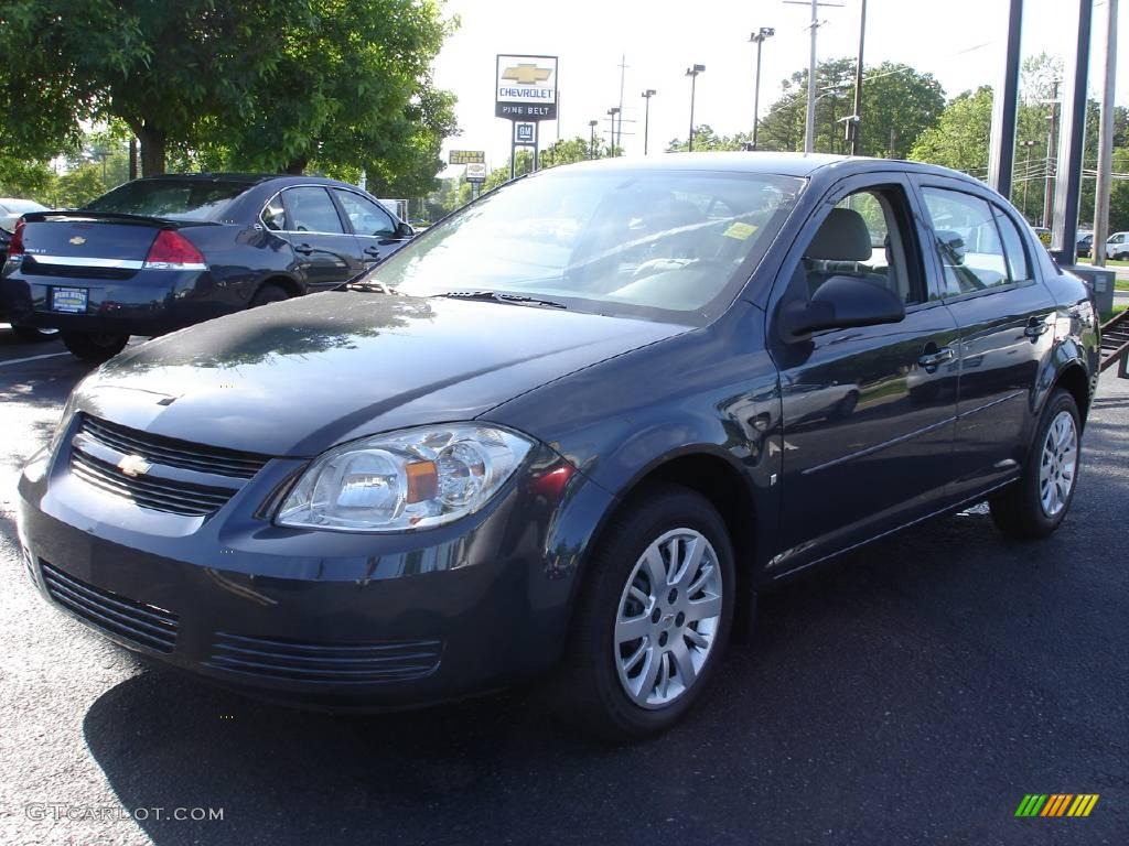 2009 Cobalt LS Sedan - Slate Metallic / Gray photo #1