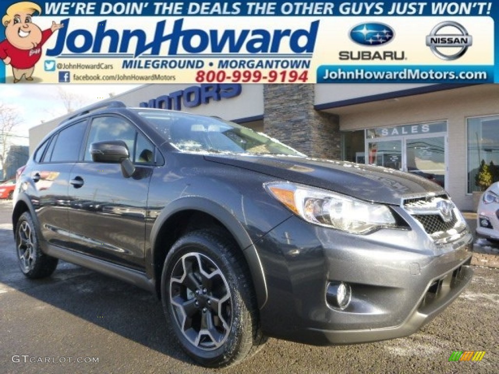 2015 XV Crosstrek 2.0i Limited - Dark Gray Metallic / Black photo #1