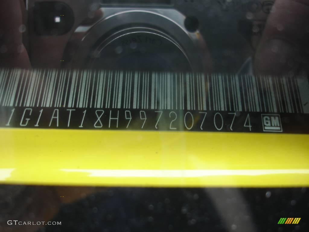 2009 Cobalt LT Coupe - Rally Yellow / Ebony photo #15