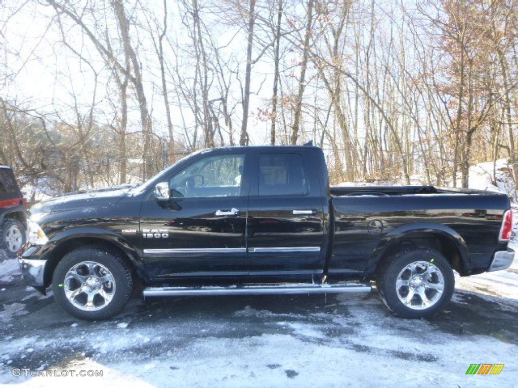 Black 2015 Ram 1500 Laramie Quad Cab 4x4 Exterior Photo #100617177
