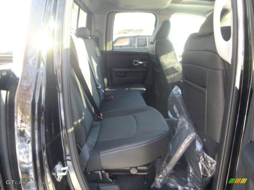 2015 1500 Laramie Quad Cab 4x4 - Black / Black photo #14