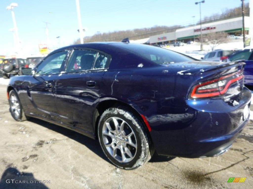 2015 Charger SXT AWD - Jazz Blue Pearl / Black/Pearl photo #3