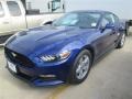 2015 Deep Impact Blue Metallic Ford Mustang V6 Coupe  photo #6