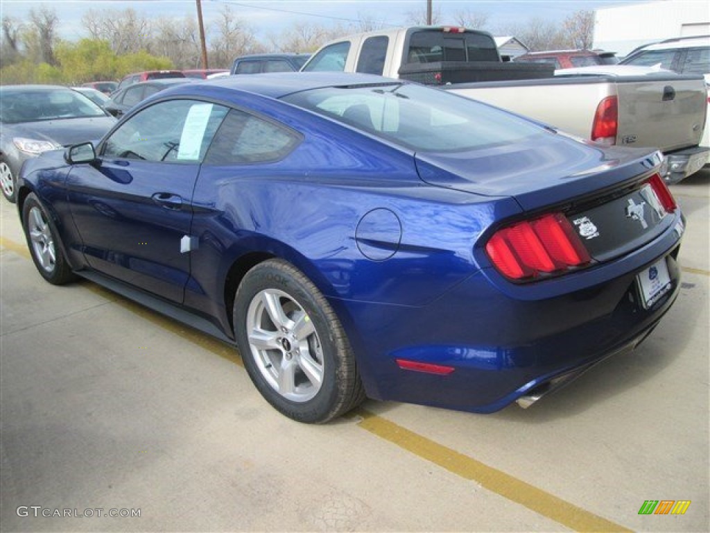 2015 Mustang V6 Coupe - Deep Impact Blue Metallic / Ebony photo #7