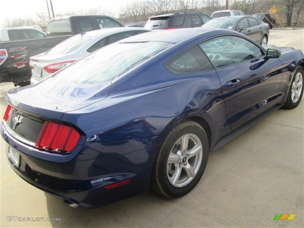 2015 Mustang V6 Coupe - Deep Impact Blue Metallic / Ebony photo #8