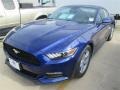 2015 Deep Impact Blue Metallic Ford Mustang V6 Coupe  photo #9