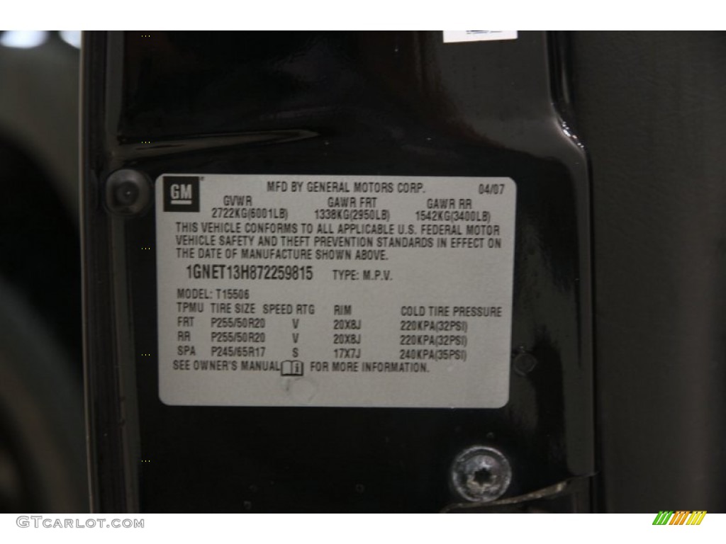 2007 TrailBlazer SS 4x4 - Black / Ebony photo #16