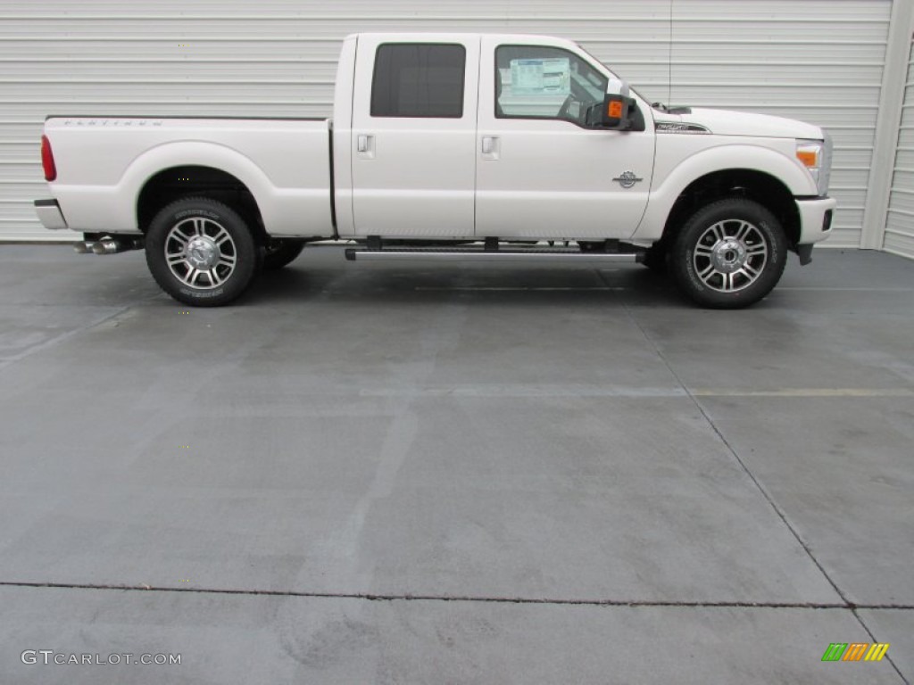 2015 F250 Super Duty Platinum Crew Cab 4x4 - White Platinum / Platinum Pecan photo #3