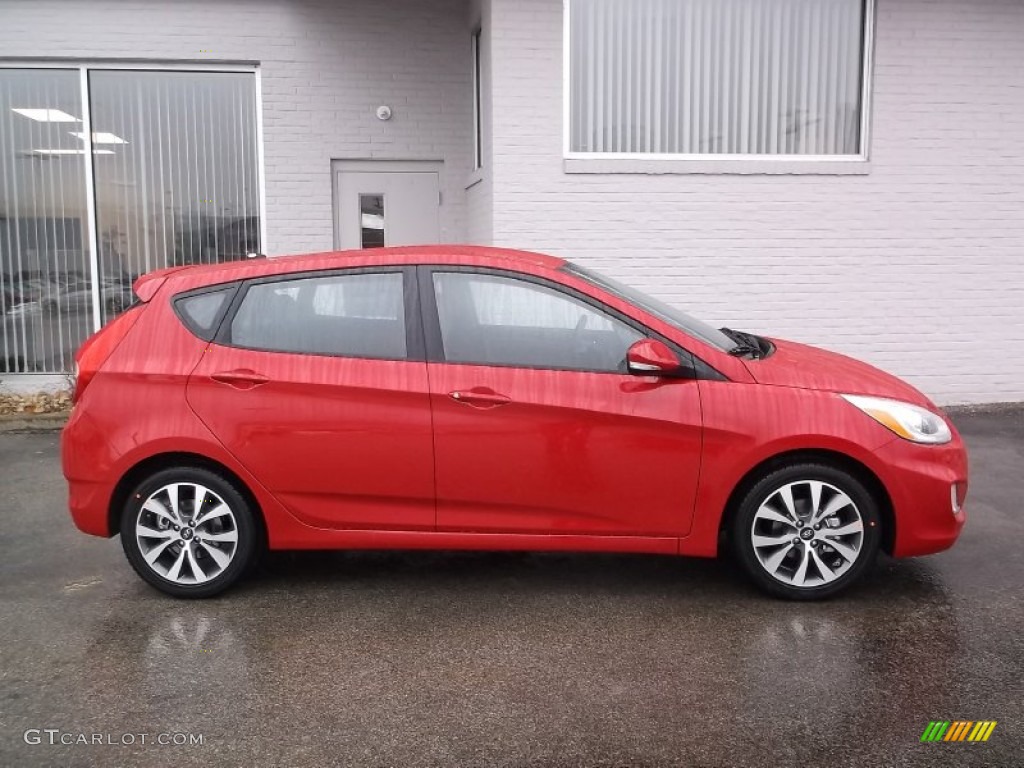 Boston Red 2015 Hyundai Accent Sport 5-Door Exterior Photo #100626244