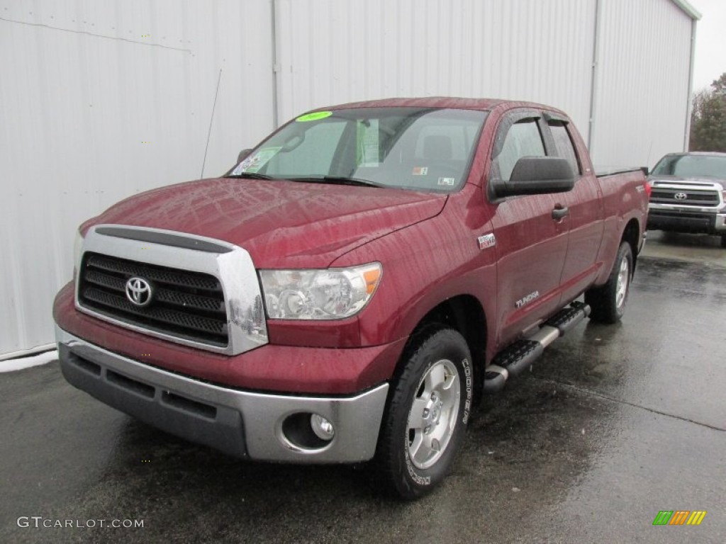 Salsa Red Pearl 2007 Toyota Tundra SR5 Double Cab 4x4 Exterior Photo #100626481