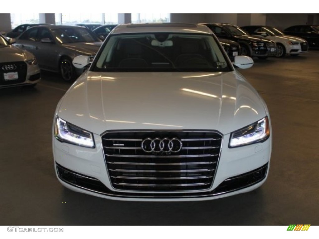 2015 A8 L TDI quattro - Ibis White / Balao Brown photo #2