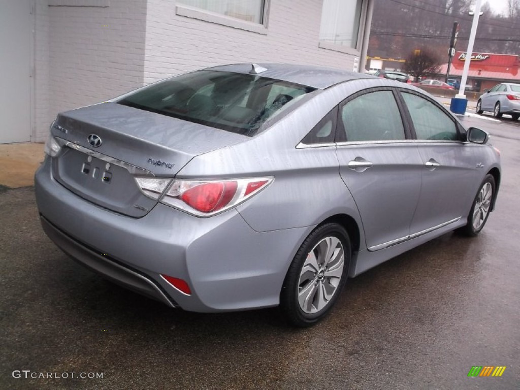 2015 Sonata Hybrid Limited - Pewter Gray Metallic / Gray photo #8