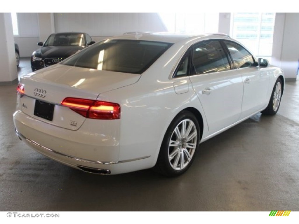 2015 A8 L TDI quattro - Ibis White / Balao Brown photo #8