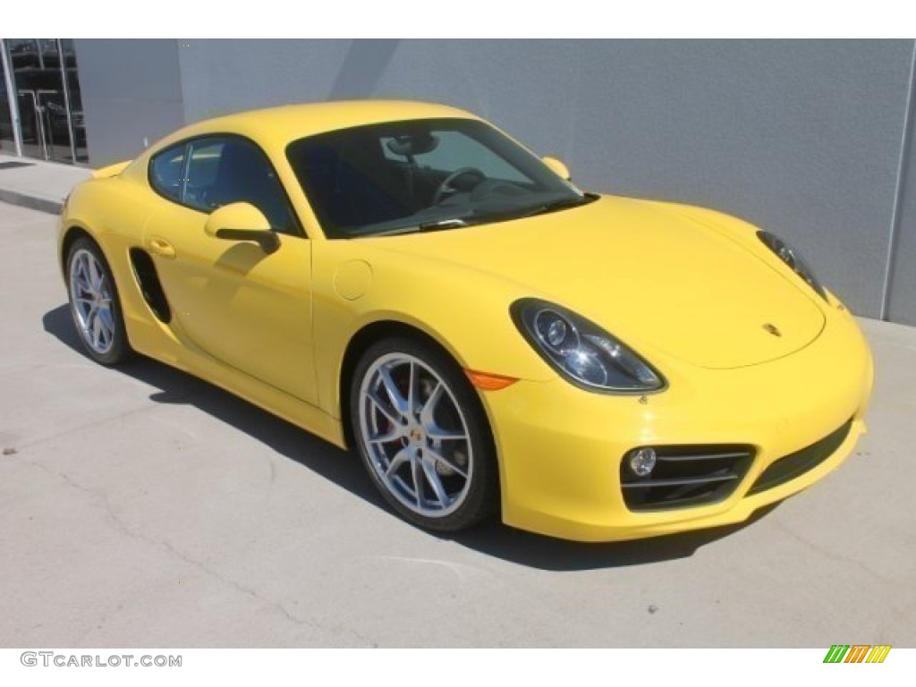 2014 Cayman S - Racing Yellow / Black photo #2