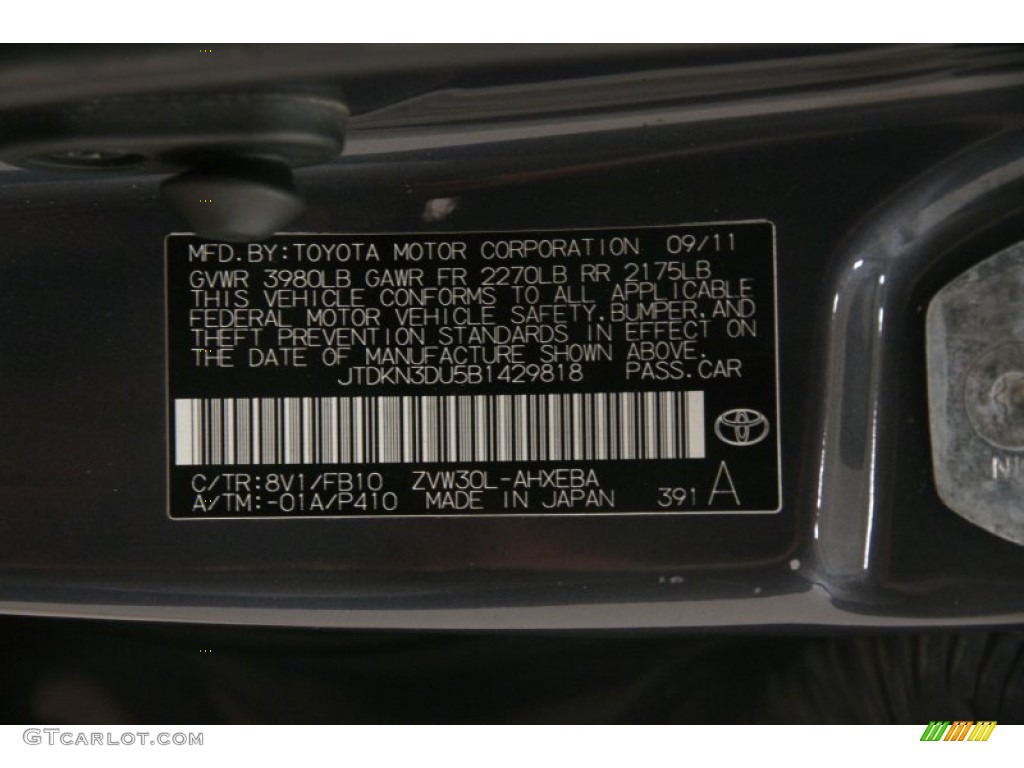 2011 Prius Hybrid III - Winter Gray Metallic / Dark Gray photo #16