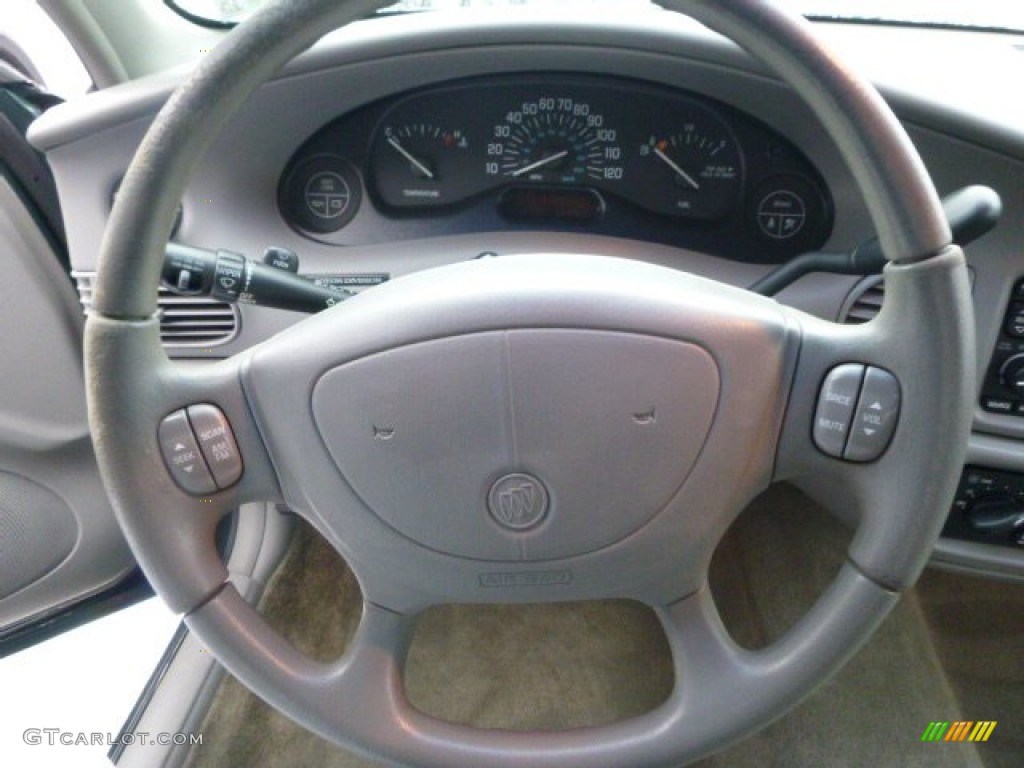 2001 Buick Century Custom Taupe Steering Wheel Photo #100630819