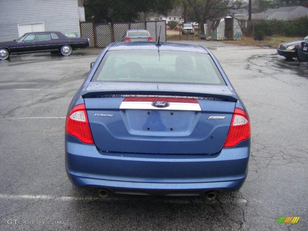 2010 Fusion Sport - Sport Blue Metallic / Charcoal Black/Sport Blue photo #4