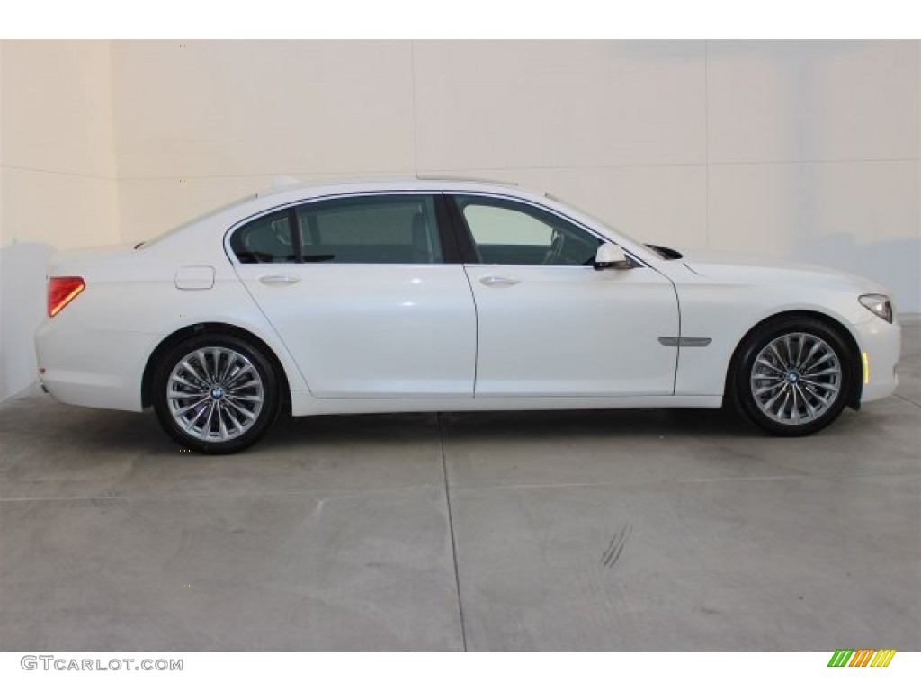 2012 7 Series 740Li Sedan - Mineral White Metallic / Oyster/Black photo #2