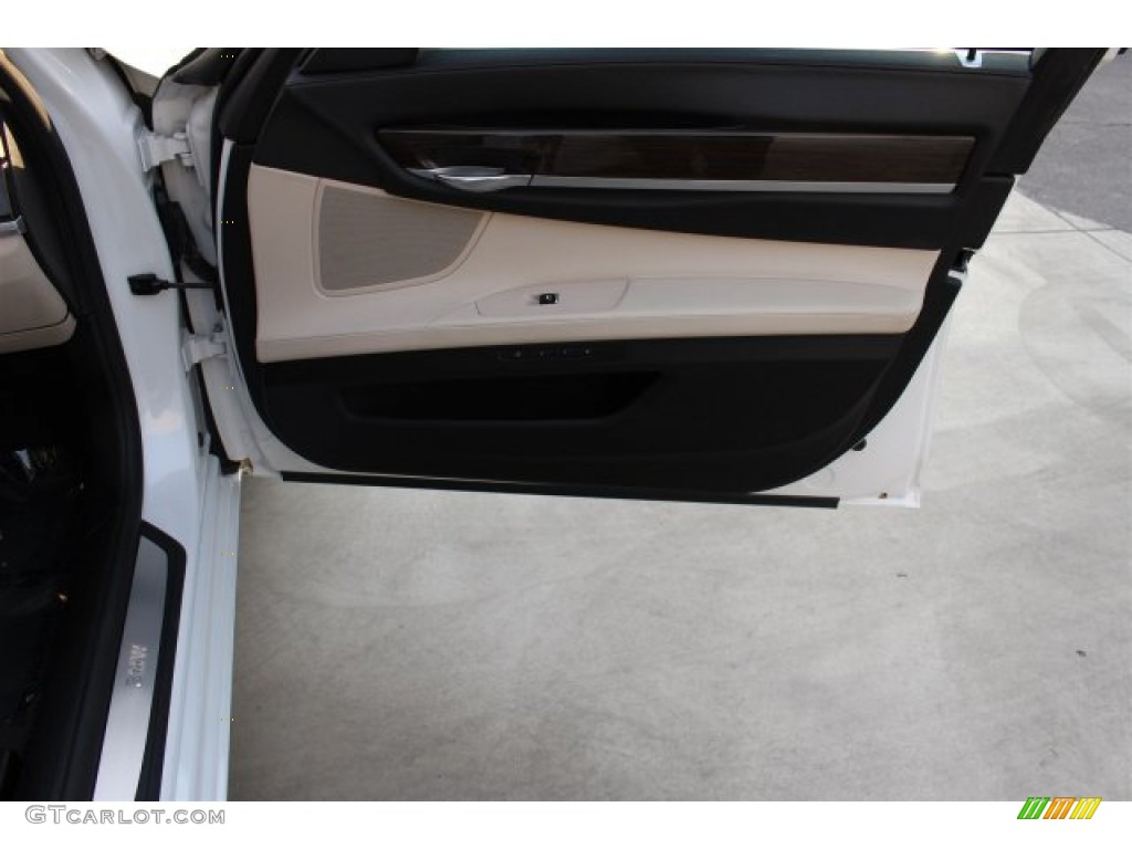 2012 7 Series 740Li Sedan - Mineral White Metallic / Oyster/Black photo #15