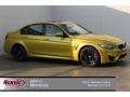 2015 Austin Yellow Metallic BMW M3 Sedan  photo #1