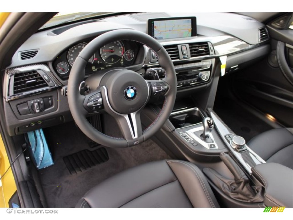 Black Interior 2015 BMW M3 Sedan Photo #100632022