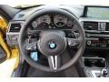 Black 2015 BMW M3 Sedan Steering Wheel