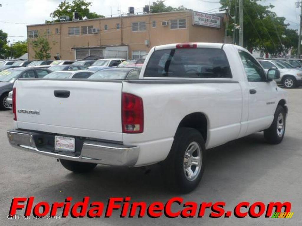 2003 Ram 1500 ST Regular Cab - Bright White / Dark Slate Gray photo #2