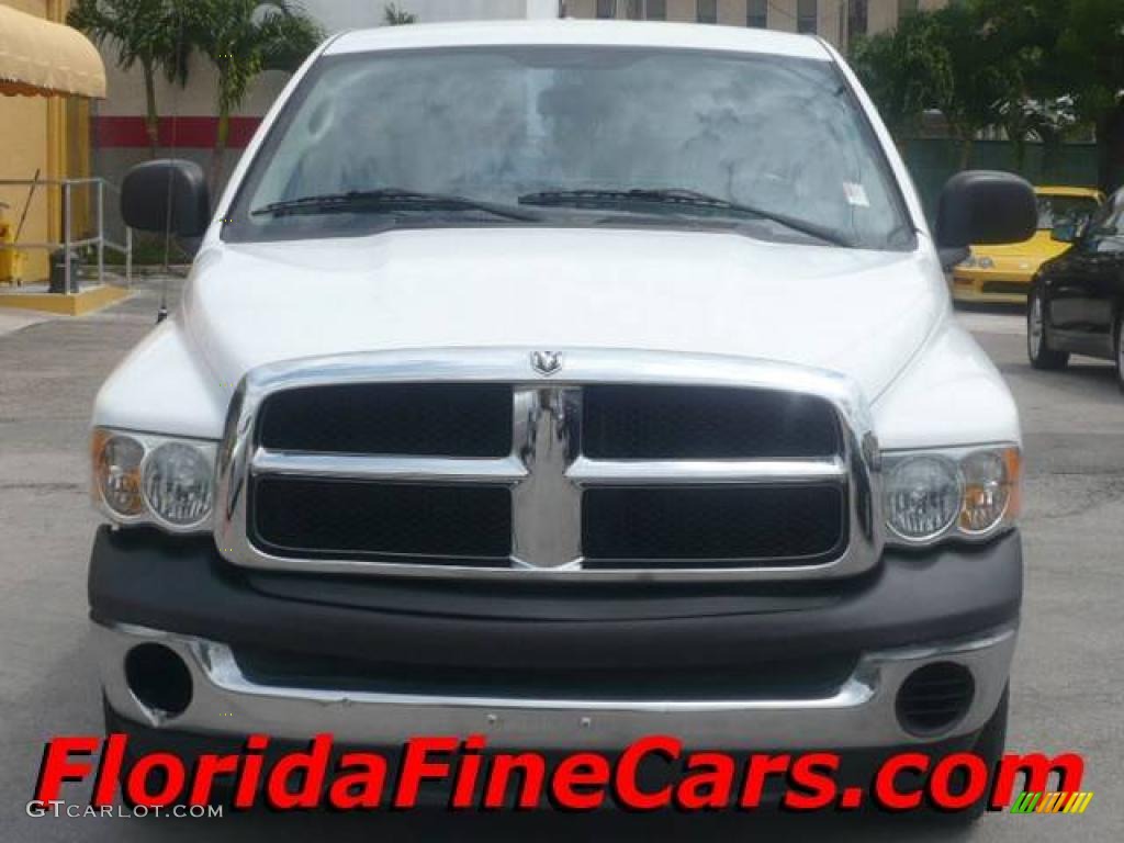 2003 Ram 1500 ST Regular Cab - Bright White / Dark Slate Gray photo #5