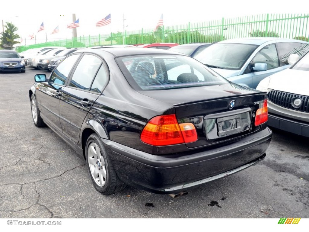 2002 3 Series 325i Sedan - Jet Black / Black photo #11