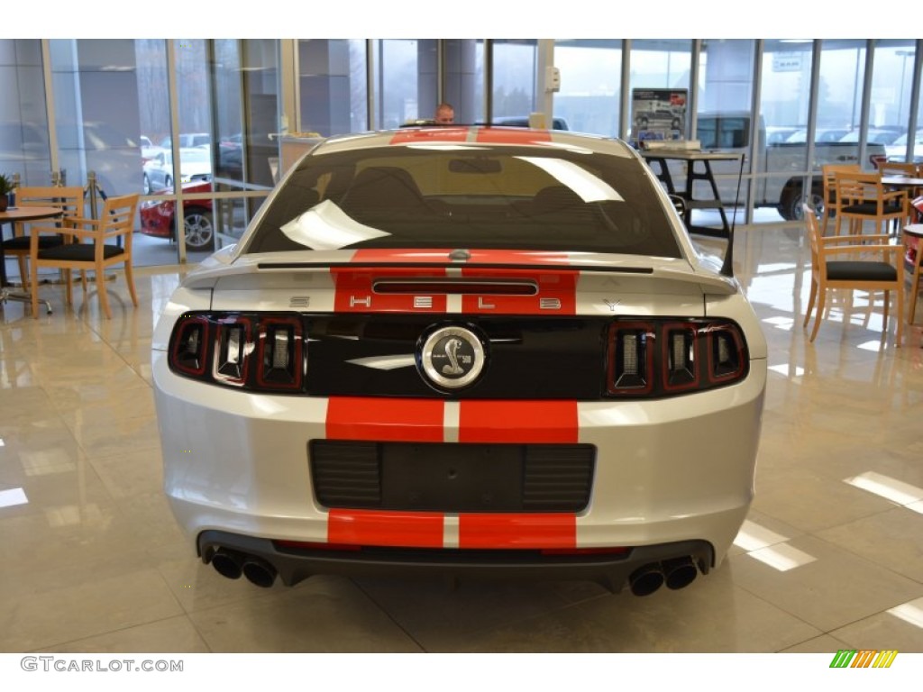 2014 Mustang Shelby GT500 SVT Performance Package Coupe - Ingot Silver / Shelby Charcoal Black/Red Accents Recaro Sport Seats photo #4