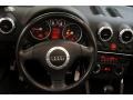 2004 Audi TT Ebony Interior Steering Wheel Photo