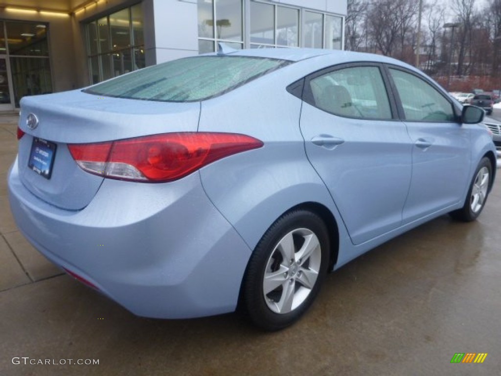 2013 Elantra GLS - Blue Sky Metallic / Beige photo #6