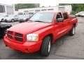 2007 Flame Red Dodge Dakota SLT Quad Cab 4x4  photo #1