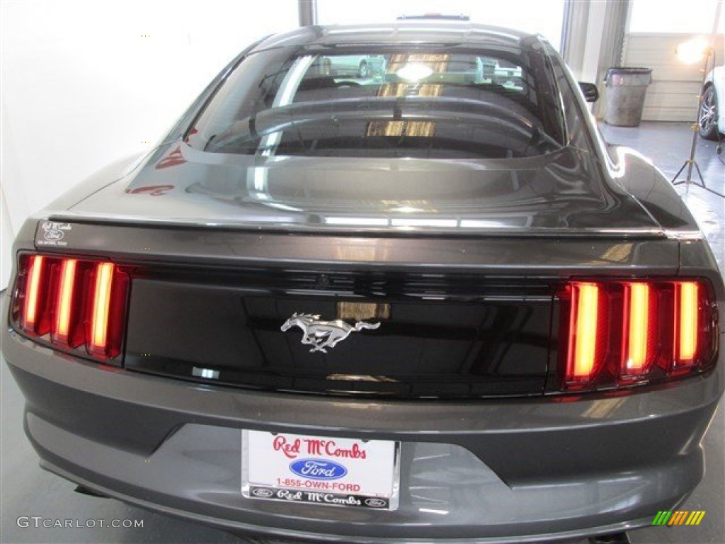 2015 Mustang EcoBoost Coupe - Magnetic Metallic / Ebony photo #5