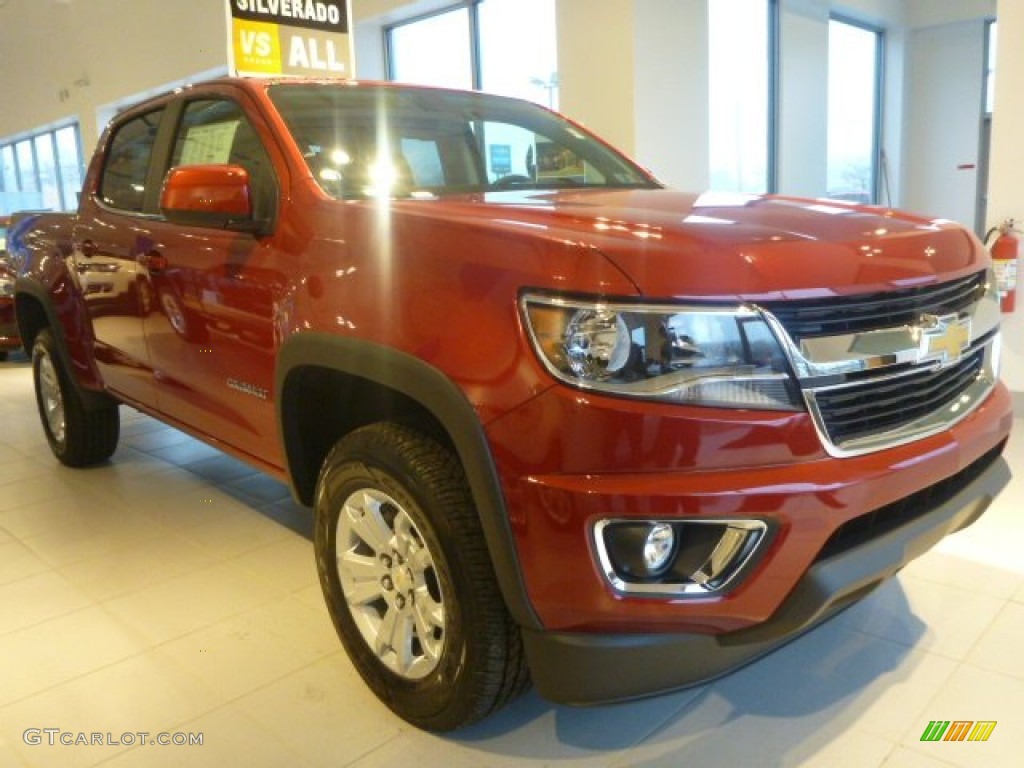 2015 Colorado LT Crew Cab 4WD - Red Rock Metallic / Jet Black photo #6