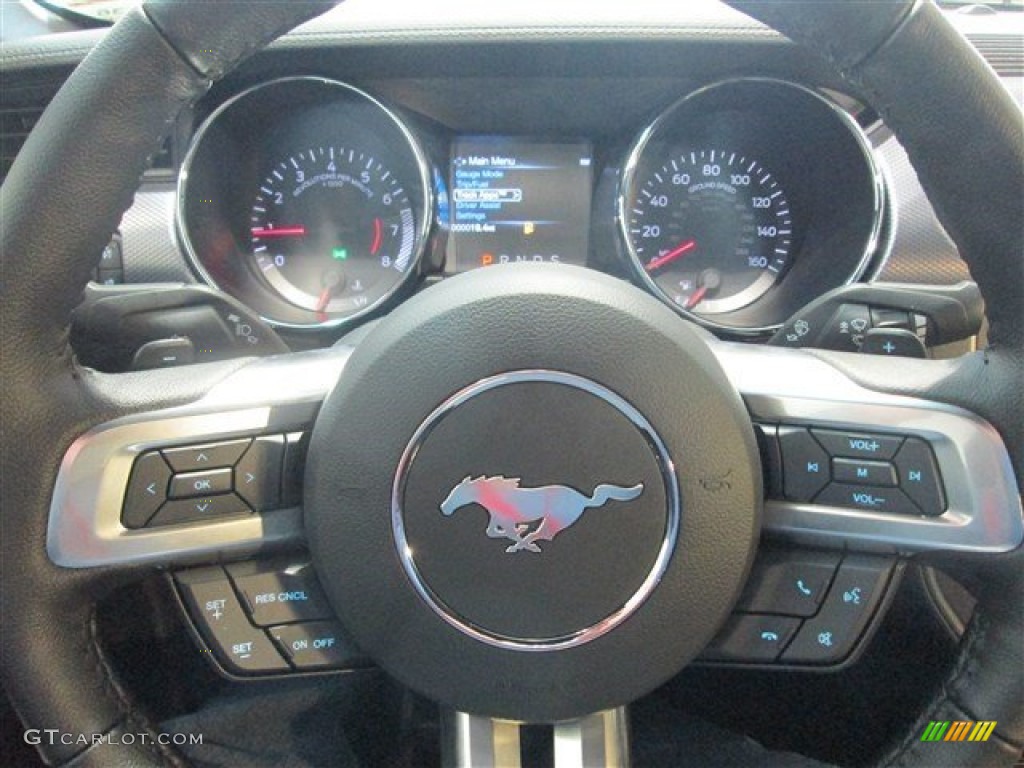 2015 Mustang EcoBoost Coupe - Magnetic Metallic / Ebony photo #18