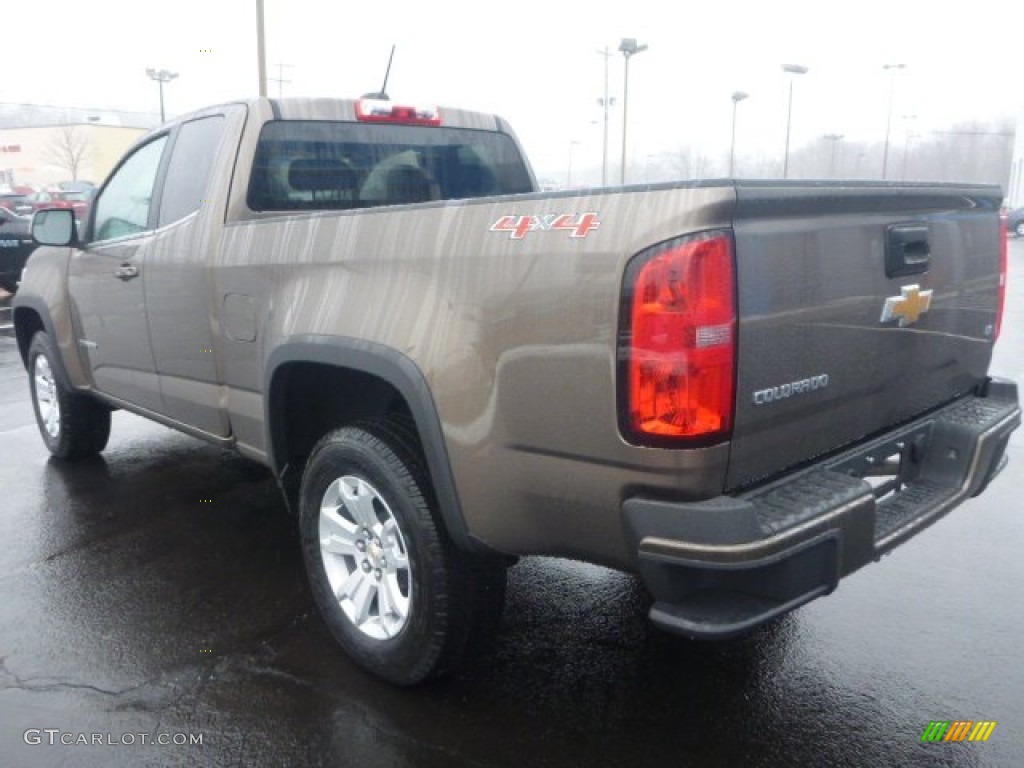 Brownstone Metallic 2015 Chevrolet Colorado LT Extended Cab 4WD Exterior Photo #100641049