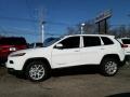 2015 Bright White Jeep Cherokee Latitude  photo #3