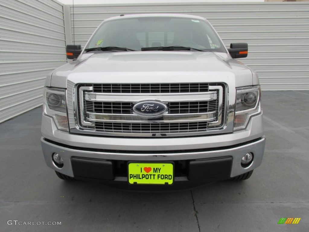 2014 F150 XLT SuperCrew - Ingot Silver / Steel Grey photo #8